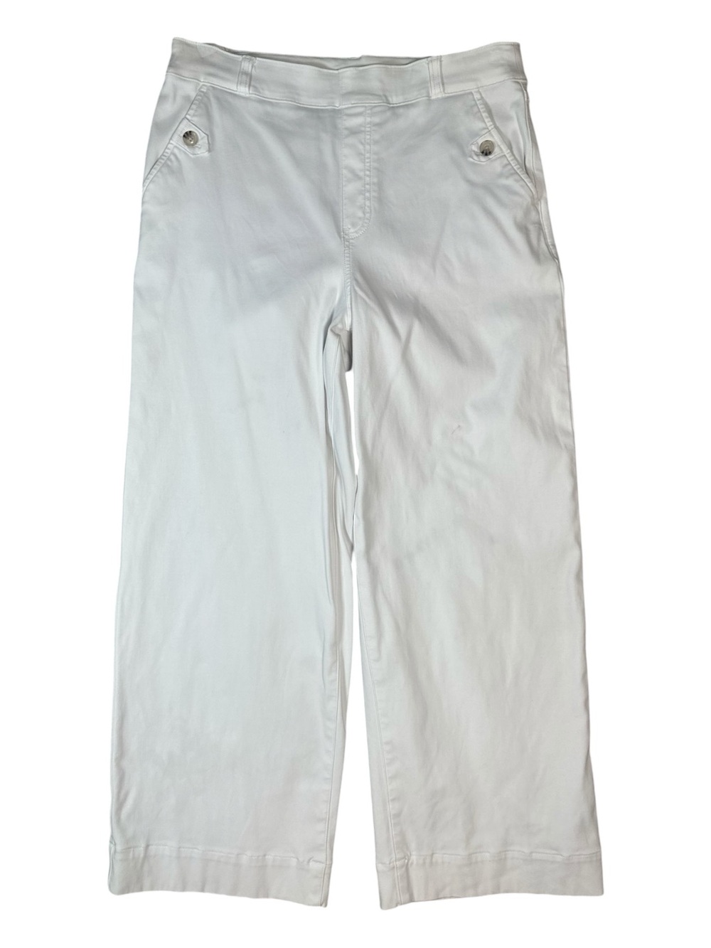 Spanx Tweed Cropped Pants White Size Large